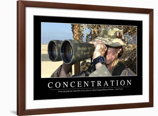 Concentration: Citation Et Affiche D'Inspiration Et Motivation-null-Framed Photographic Print