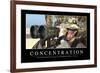 Concentration: Citation Et Affiche D'Inspiration Et Motivation-null-Framed Photographic Print