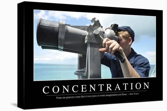 Concentration: Citation Et Affiche D'Inspiration Et Motivation-null-Stretched Canvas