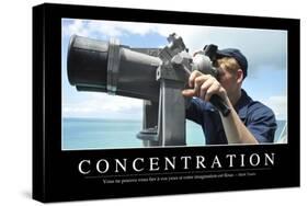 Concentration: Citation Et Affiche D'Inspiration Et Motivation-null-Stretched Canvas