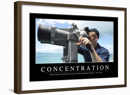 Concentration: Citation Et Affiche D'Inspiration Et Motivation-null-Framed Photographic Print