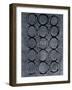 Concentric Metallic in Black Pearl-Michael Willett-Framed Art Print