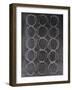 Concentric Metallic in Gunmetal-Michael Willett-Framed Art Print