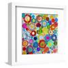 Concentric-null-Framed Art Print