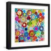 Concentric-null-Framed Art Print