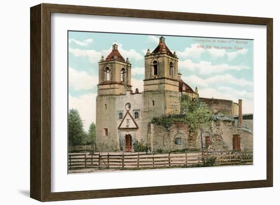 Concepcion de Acuna Mission, San Antonio, Texas-null-Framed Art Print