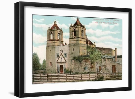 Concepcion de Acuna Mission, San Antonio, Texas-null-Framed Art Print