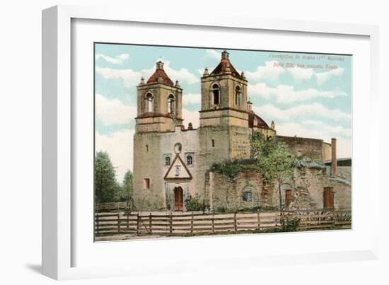 Concepcion de Acuna Mission, San Antonio, Texas-null-Framed Art Print