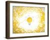 Concept of Idea and Innovation with Wool Ball-Federico Caputo-Framed Art Print