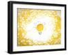 Concept of Idea and Innovation with Wool Ball-Federico Caputo-Framed Art Print
