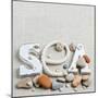 Concept of Summer Time with Sea Shells and Stones-Julia Photographer-Mounted Photographic Print