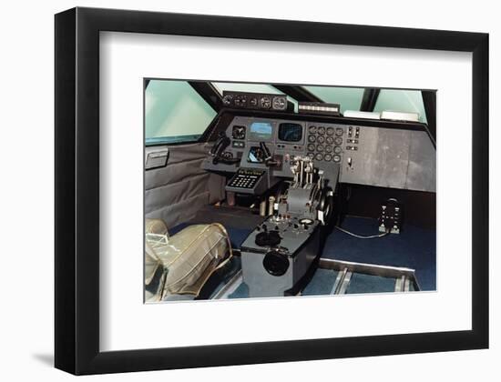 Conceptual aircraft Flight Deck-null-Framed Art Print