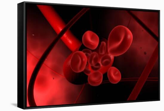 Conceptual Image of a Blood Vessel-null-Framed Stretched Canvas