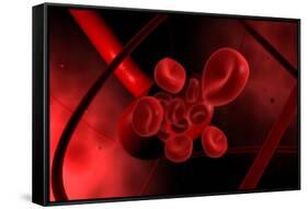 Conceptual Image of a Blood Vessel-null-Framed Stretched Canvas