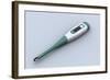 Conceptual Image of a Digital Thermometer-null-Framed Art Print