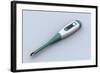 Conceptual Image of a Digital Thermometer-null-Framed Art Print