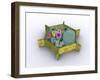 Conceptual Image of a Plant Cell and its Components-null-Framed Art Print