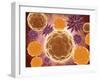Conceptual Image of a Ubiquitous Virus-null-Framed Art Print