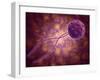 Conceptual Image of a Viral Spore-null-Framed Art Print