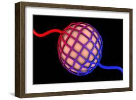 Conceptual Image of Alveolus-null-Framed Art Print