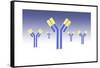 Conceptual Image of an Antibody-null-Framed Stretched Canvas