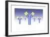 Conceptual Image of an Antibody-null-Framed Art Print