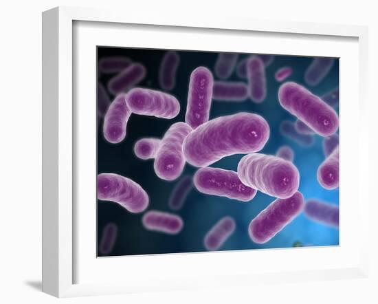 Conceptual Image of Bacteria-Stocktrek Images-Framed Premium Photographic Print