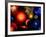 Conceptual Image of Binary Star Systems That are Found Throughout Our Galaxy-Stocktrek Images-Framed Photographic Print