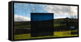 Conceptual Image of Building in Landscape-Clive Nolan-Framed Stretched Canvas