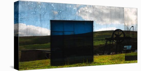 Conceptual Image of Building in Landscape-Clive Nolan-Stretched Canvas