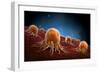 Conceptual Image of Cancer Virus-null-Framed Art Print