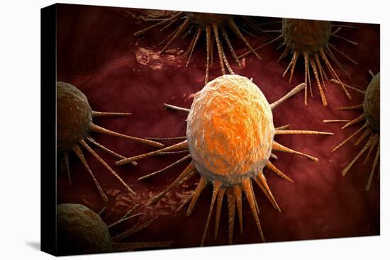 Conceptual Image of Cancer Virus-null-Stretched Canvas