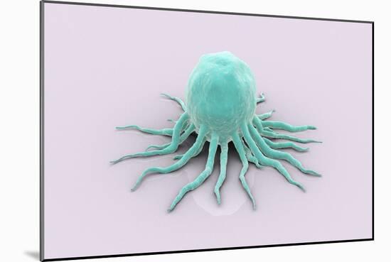 Conceptual Image of Cancer Virus-null-Mounted Art Print