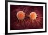 Conceptual Image of Cancer Virus-null-Framed Art Print