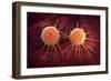 Conceptual Image of Cancer Virus-null-Framed Art Print