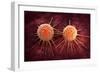 Conceptual Image of Cancer Virus-null-Framed Art Print