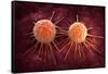 Conceptual Image of Cancer Virus-null-Framed Stretched Canvas