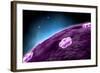 Conceptual Image of Cell Nucleus-null-Framed Art Print