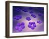 Conceptual Image of Cell Surface Receptors-null-Framed Art Print