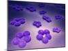 Conceptual Image of Cell Surface Receptors-null-Mounted Art Print