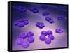 Conceptual Image of Cell Surface Receptors-null-Framed Stretched Canvas