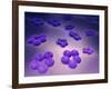 Conceptual Image of Cell Surface Receptors-null-Framed Art Print