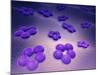 Conceptual Image of Cell Surface Receptors-null-Mounted Art Print