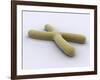 Conceptual Image of Chromosome-null-Framed Art Print