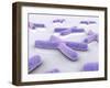 Conceptual Image of Chromosome-null-Framed Art Print