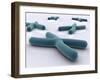 Conceptual Image of Chromosome-null-Framed Art Print