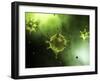 Conceptual Image of Common Virus-Stocktrek Images-Framed Premium Photographic Print