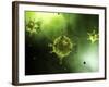Conceptual Image of Common Virus-Stocktrek Images-Framed Photographic Print