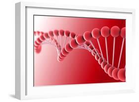 Conceptual Image of Dna-null-Framed Art Print