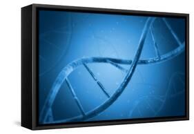 Conceptual Image of Dna-null-Framed Stretched Canvas